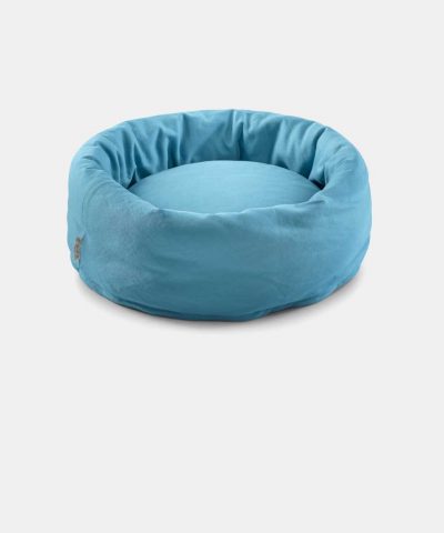 Feder Katzenkörbchen blau