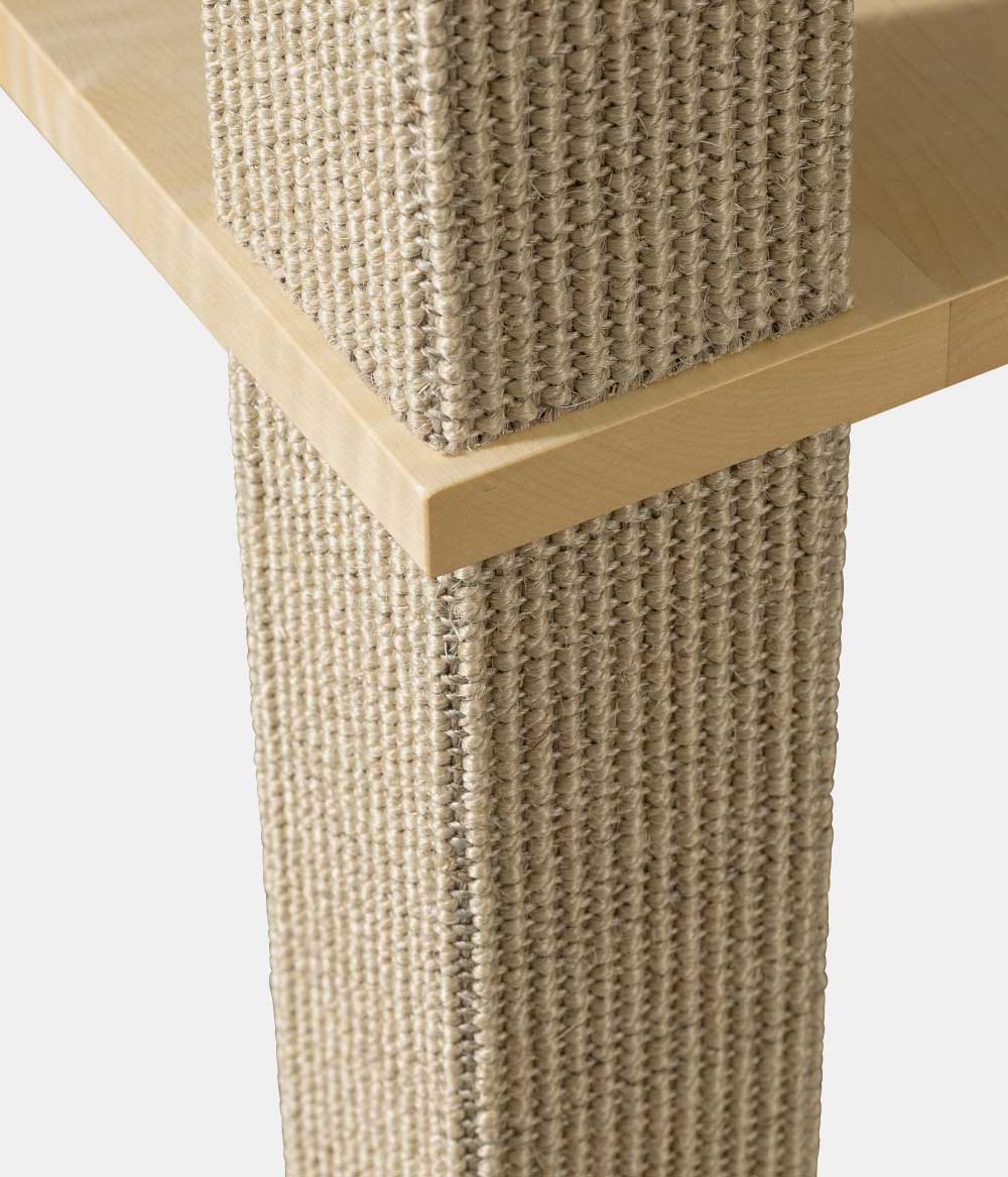 Kratzbaum_don_carlos_viu_ahorn Kratzbaum aus Holz, Sisal Stamm