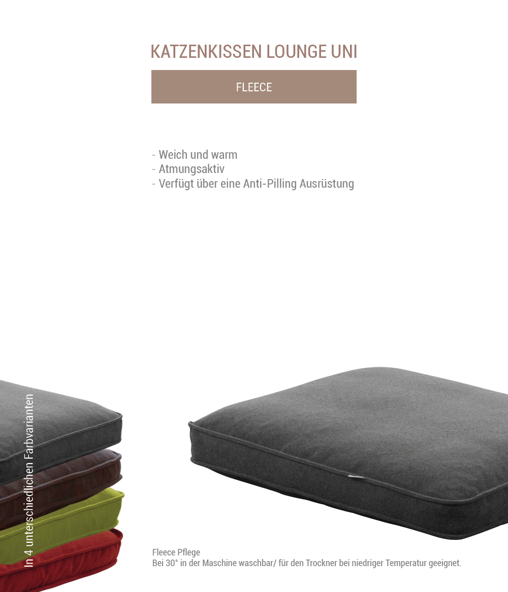 Ergonomisches Katzenkissen lounge-uni